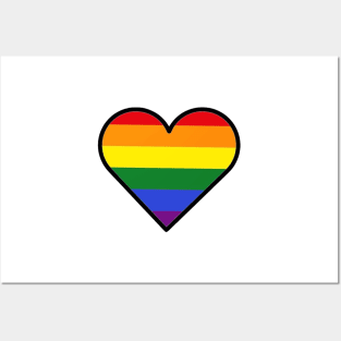 pride heart Posters and Art